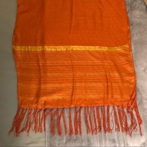 Orange and Gold Scarf